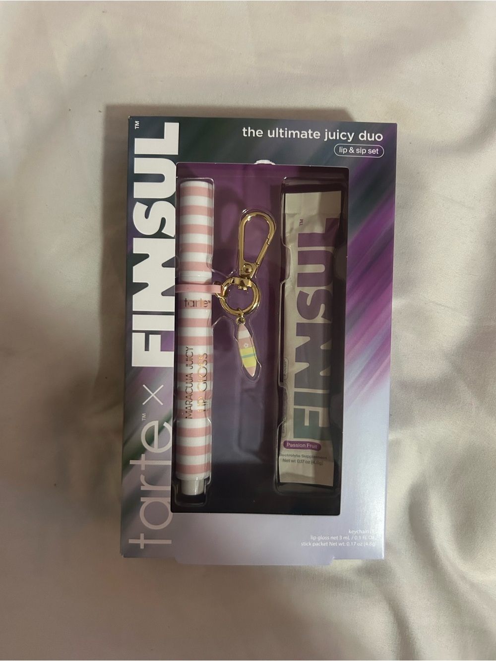 tarte FINNSUL Passion Fruit Purple Supplement & Lip Gloss Set